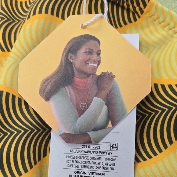 Women's Micro Wave High Leg Cheeky High Waist Bikini Bottom | Fe Noel | 1X - Picture 6 of 7